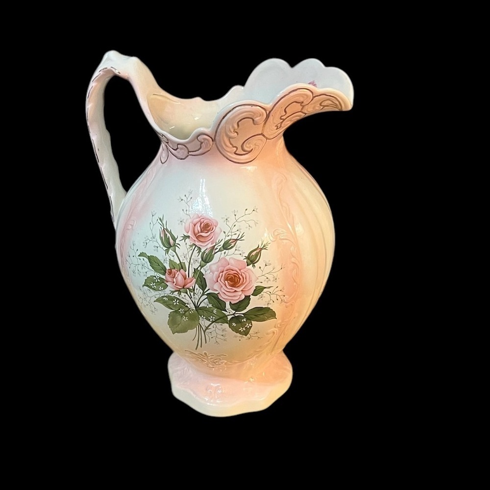 Stafford Pink and Green Bath Pitcher